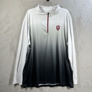 Indiana University IU Hoosiers Colosseum 1/4 Zip Pullover Top Men's 3XL Ombré